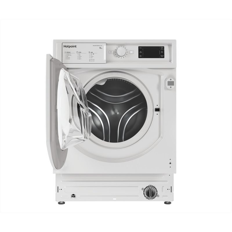 Hotpoint-Washing-machine-Built-in-BI-WMHG-91485-UK-White-Front-loader-B-Frontal-open