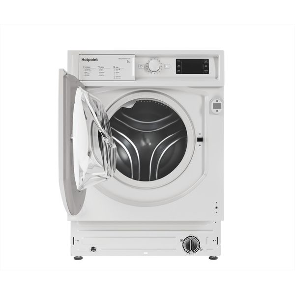 Hotpoint-Washing-machine-Built-in-BI-WMHG-81485-UK-White-Front-loader-B-Frontal-open