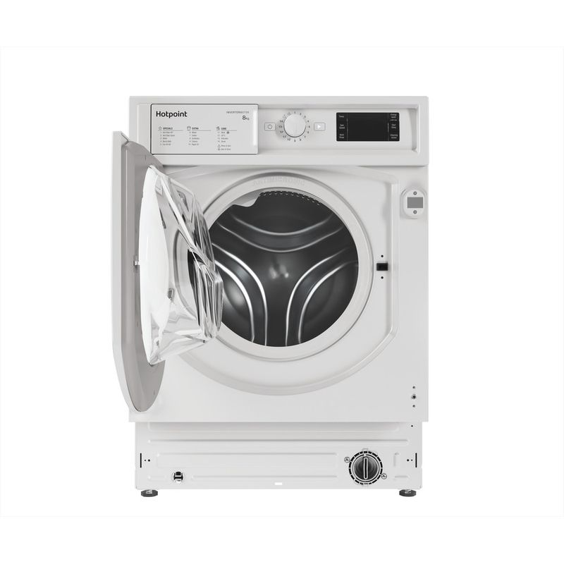 Hotpoint Washing machine Built-in BI WMHG 81485 UK White Front loader B Frontal open