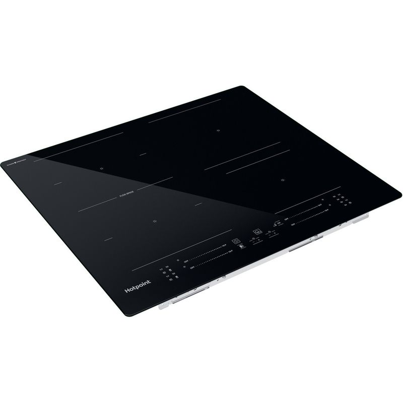 Hotpoint HOB TS 3560F CPNE Black Induction vitroceramic Perspective