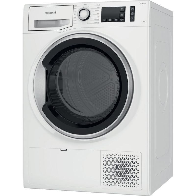 Hotpoint Dryer NTS M11 82SK UK White Perspective