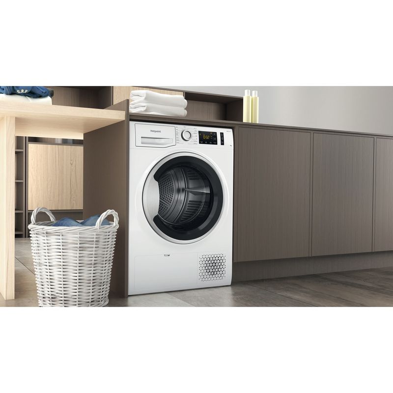 Hotpoint Dryer NTS M11 82SK UK White Lifestyle perspective