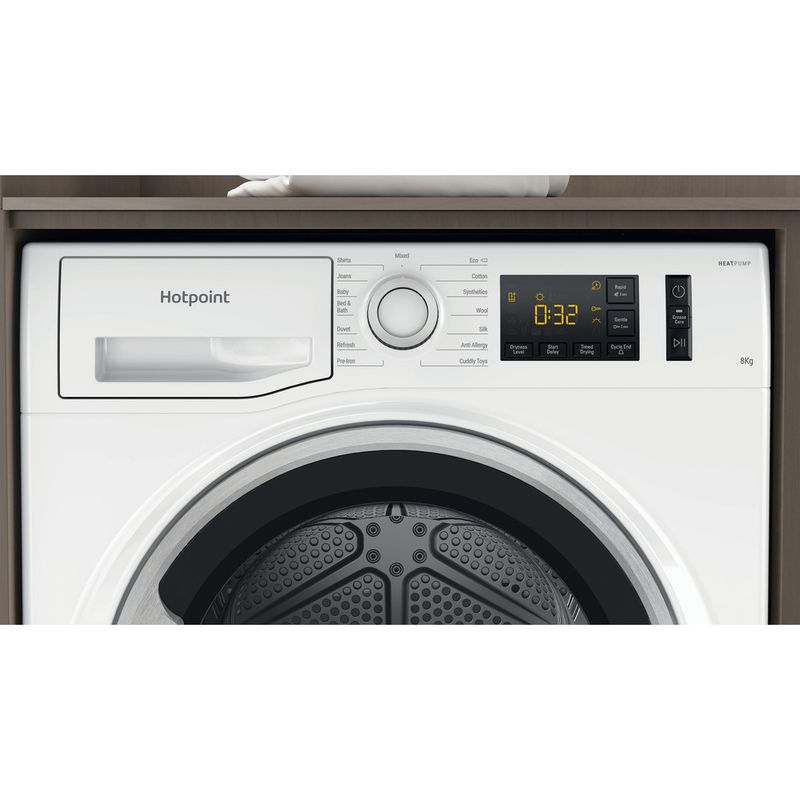 Hotpoint Dryer NTS M11 82SK UK White Control panel