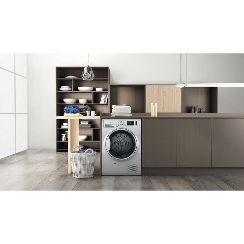 Hotpoint Dryer NT M11 82SSK UK Silver Lifestyle frontal