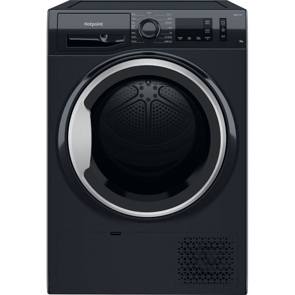 Hotpoint CreaseCare Heat Pump Tumble Dryer - Black/Silver - 9kg - A++ Rated - NT M11 92BSK UK