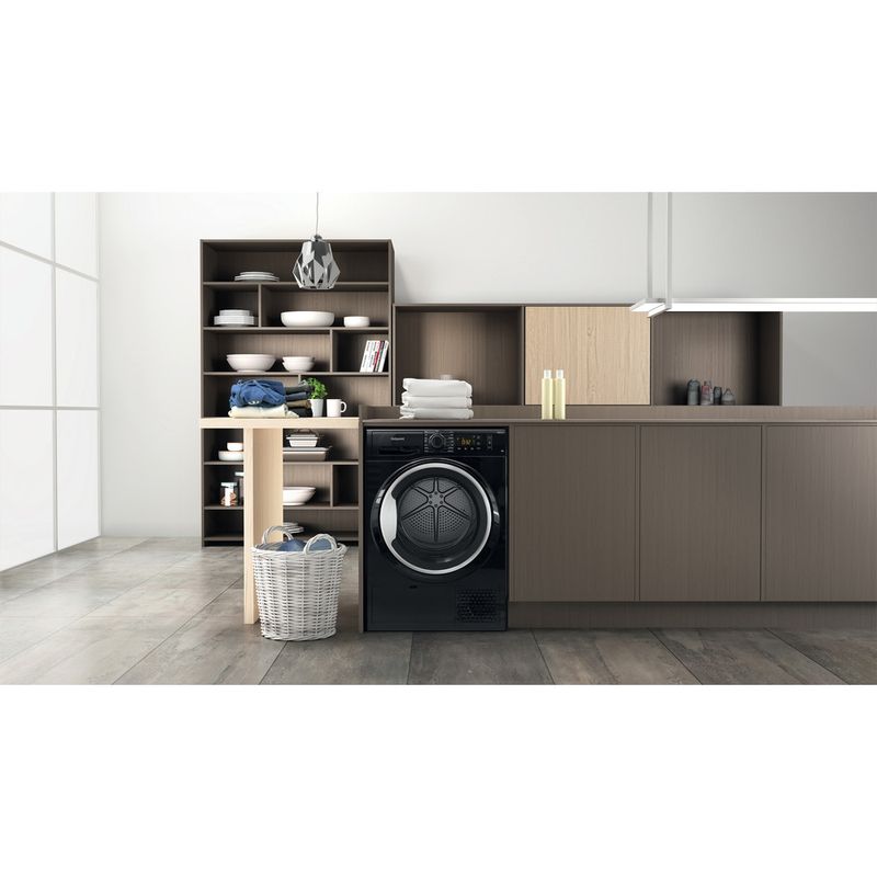 Hotpoint Dryer NT M11 92BSK UK Black Lifestyle frontal