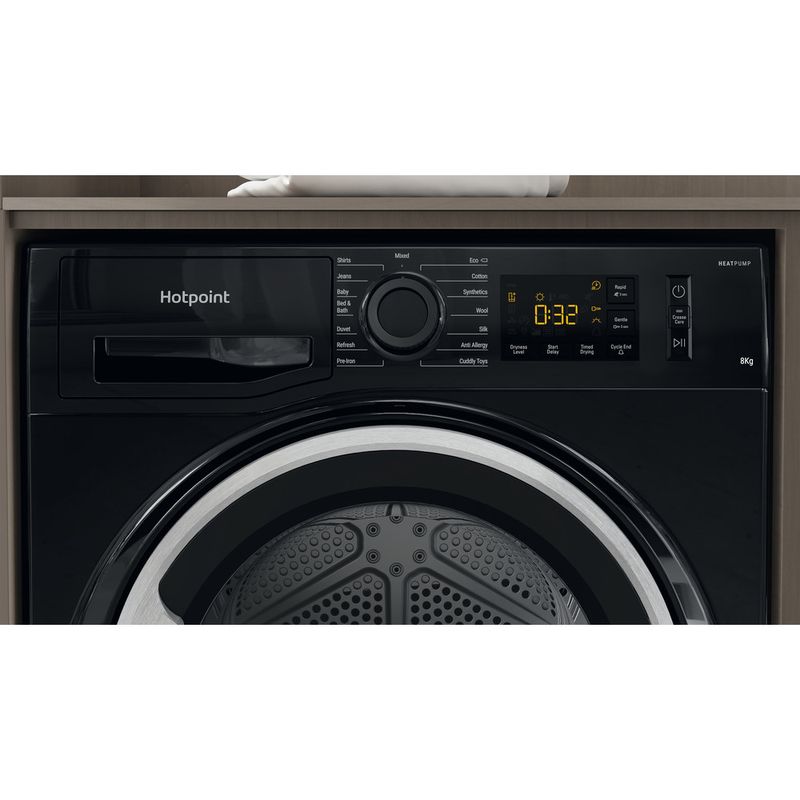Hotpoint Dryer NT M11 82BSK UK Black Control panel