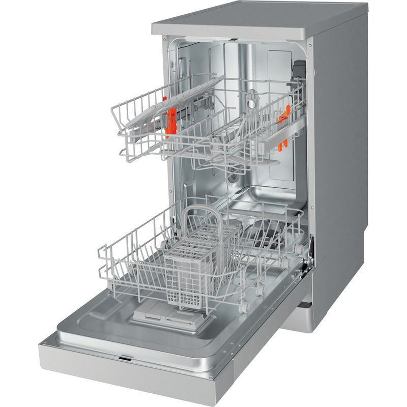 Hotpoint Dishwasher Freestanding HF9E 1B19 S UK Freestanding F Perspective open
