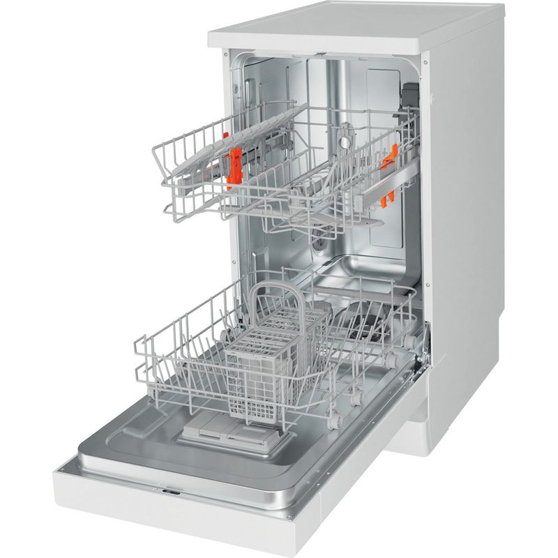 Hotpoint Dishwasher Freestanding HF9E 1B19 UK Freestanding F Perspective open