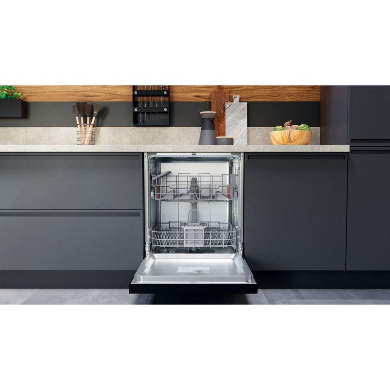 Hotpoint Dishwasher Built-in H3B L626 B UK Half-integrated E Lifestyle frontal open
