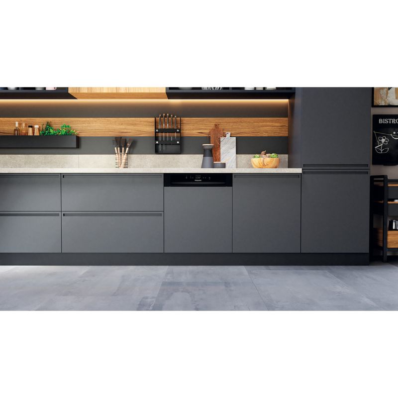 Hotpoint Dishwasher Built-in H3B L626 B UK Half-integrated E Lifestyle frontal