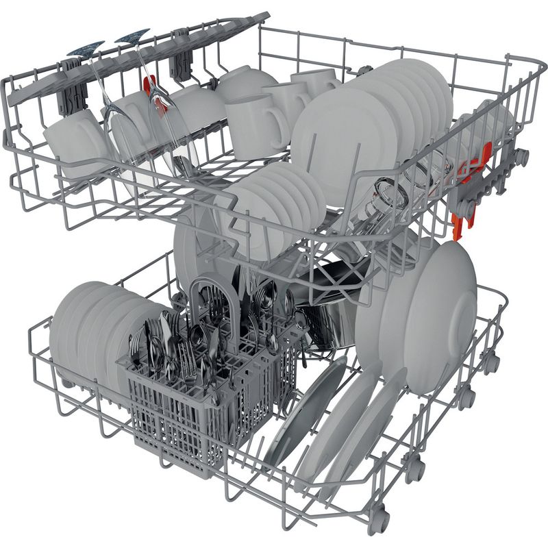 Hotpoint Dishwasher Built-in H3B L626 B UK Half-integrated E Technical Translucent