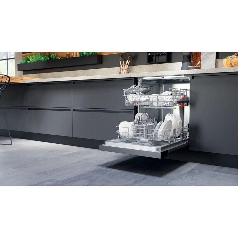 Hotpoint Dishwasher Built-in H3B L626 X UK Half-integrated E Lifestyle perspective open