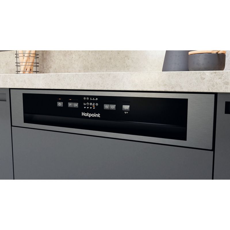 Hotpoint Dishwasher Built-in H3B L626 X UK Half-integrated E Lifestyle control panel