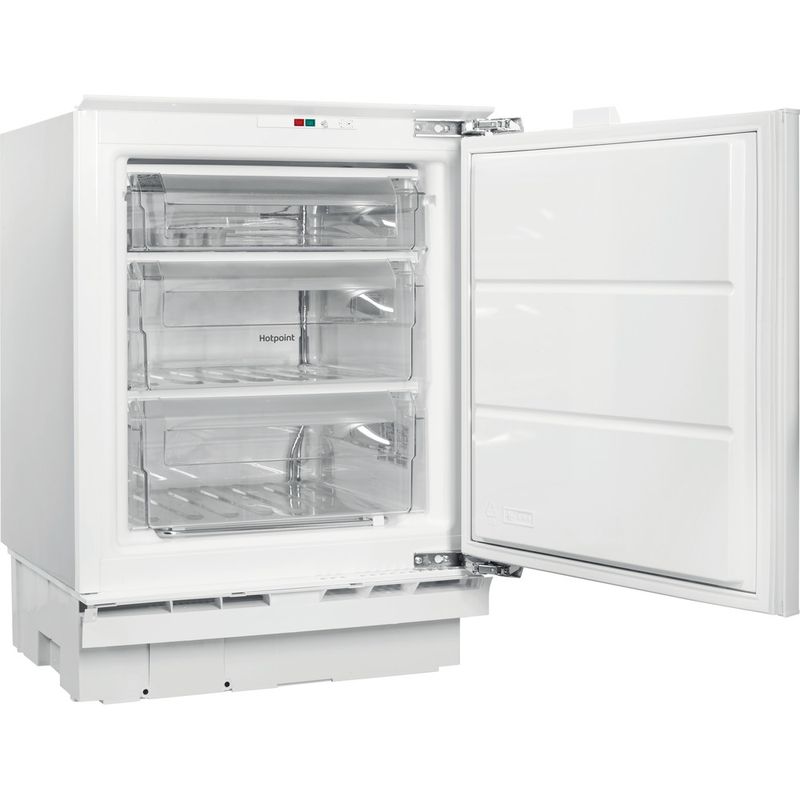 Hotpoint Freezer Built-in HBUFZ011.UK Steel Perspective open