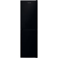 Hotpoint No Frost 50/50 Fridge Freezer - Black - Holds 14 Shopping Bags - E Rated - HBNF 55182 B UK