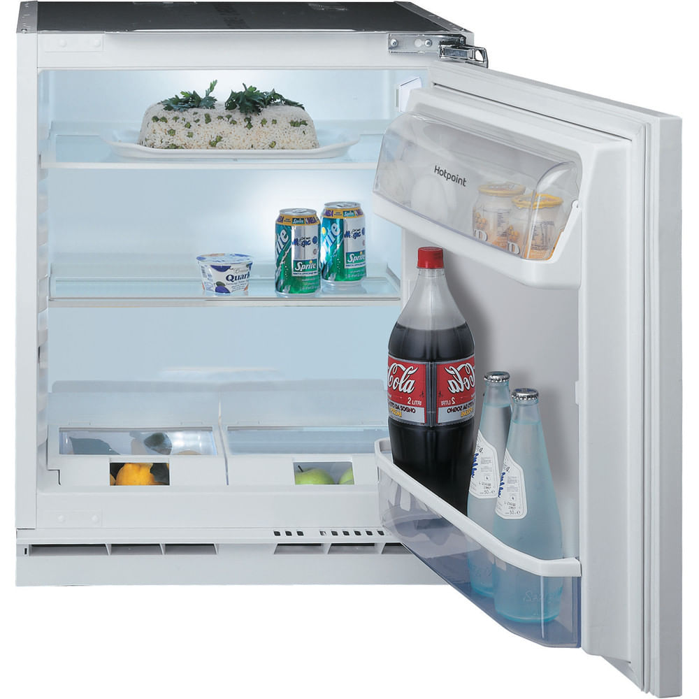 Hotpoint Low Frost Integrated Undercounter Fridge - Steel