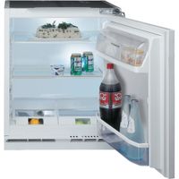 Hotpoint Low Frost Integrated Undercounter Fridge - Steel - Holds 8 Shopping Bags - E Rated - HBUL011.UK