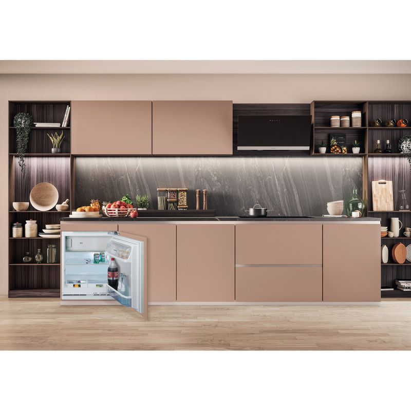 Hotpoint Refrigerator Built-in HBUF011.UK Steel Lifestyle frontal open