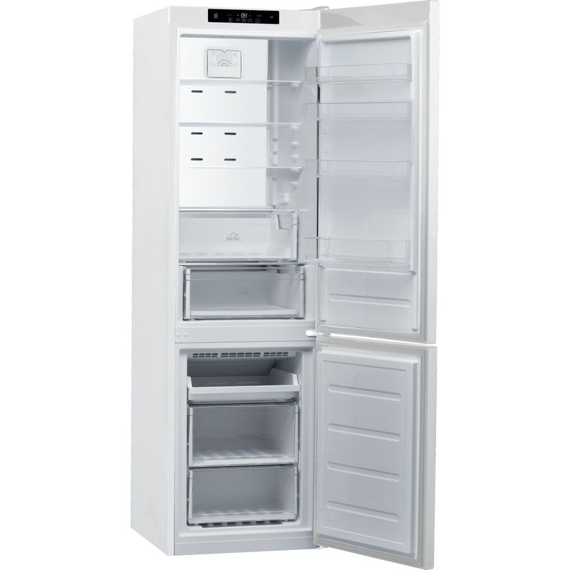 Hotpoint Fridge Freezer Freestanding H9C 941C W White 2 doors Perspective open