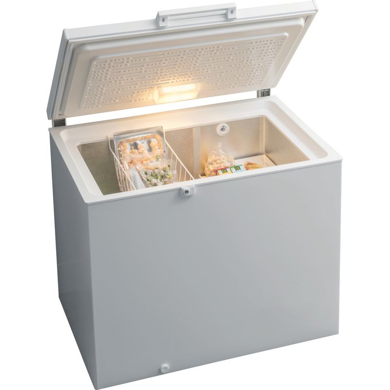 Hotpoint Freezer Freestanding CS2A 400 H FM FA UK 1 White Perspective open