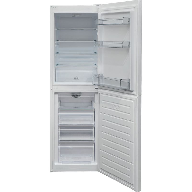 Hotpoint Fridge Freezer Freestanding HBNF 55182 W UK White 2 doors Frontal open