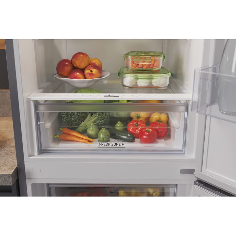 Hotpoint Fridge Freezer Freestanding HBTNF 60182 X UK Inox 2 doors Drawer