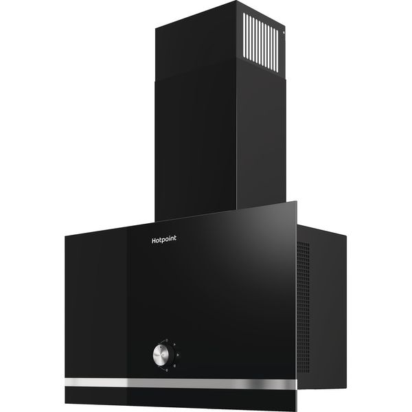 Hotpoint HOOD Built-in PHVP62FLMK Black Freestanding Mechanical Perspective