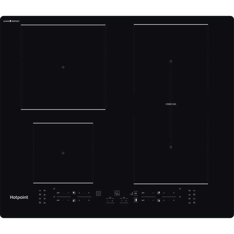 Hotpoint HOB TB 2460B CPNE Black Induction vitroceramic Frontal