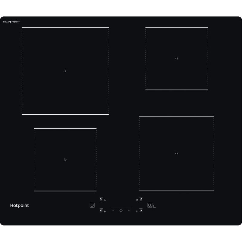 Hotpoint HOB TQ 1460S CPNE Black Induction vitroceramic Frontal