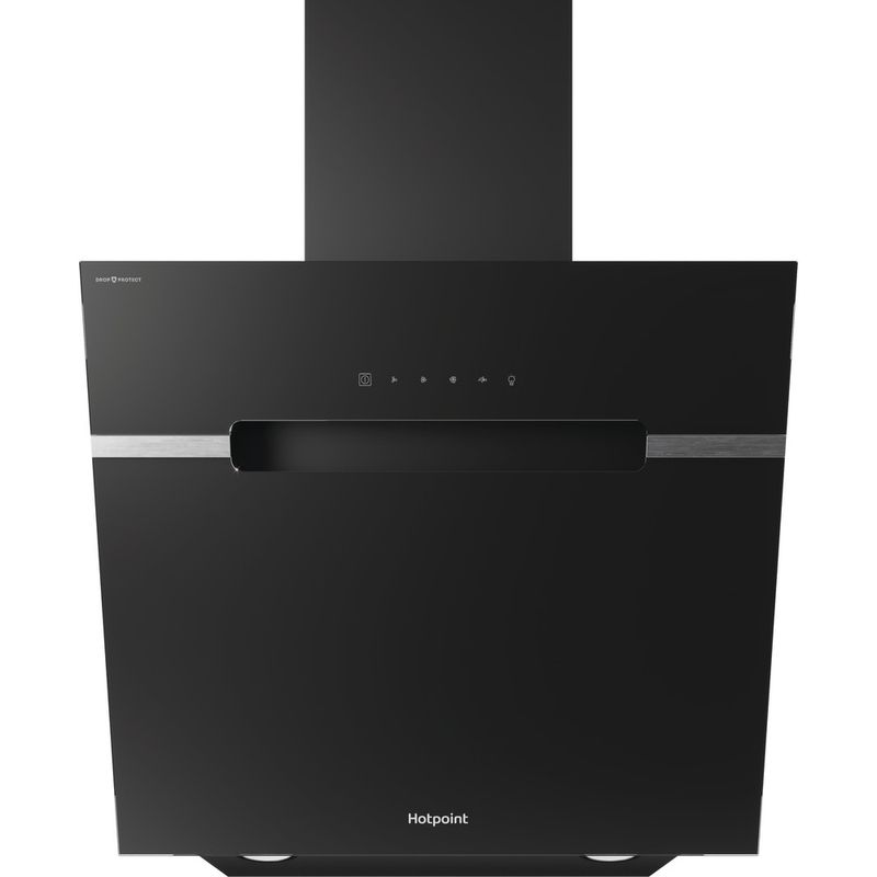 Hotpoint HOOD Built-in PHVS 61F LT DP K Black Wall-mounted Electronic Frontal