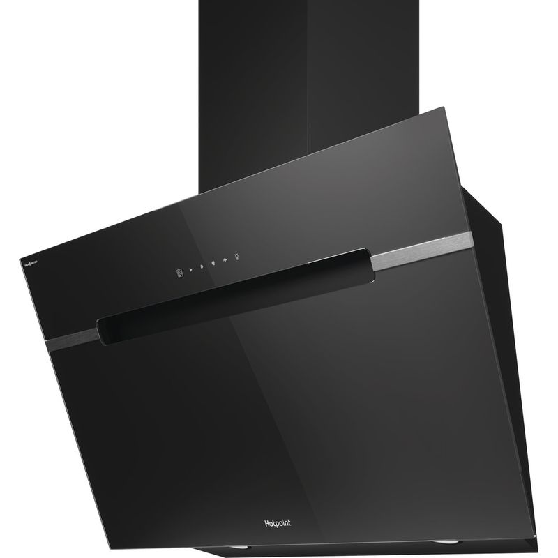 Hotpoint HOOD Built-in PHVS 91F LT DP K Black Wall-mounted Electronic Perspective