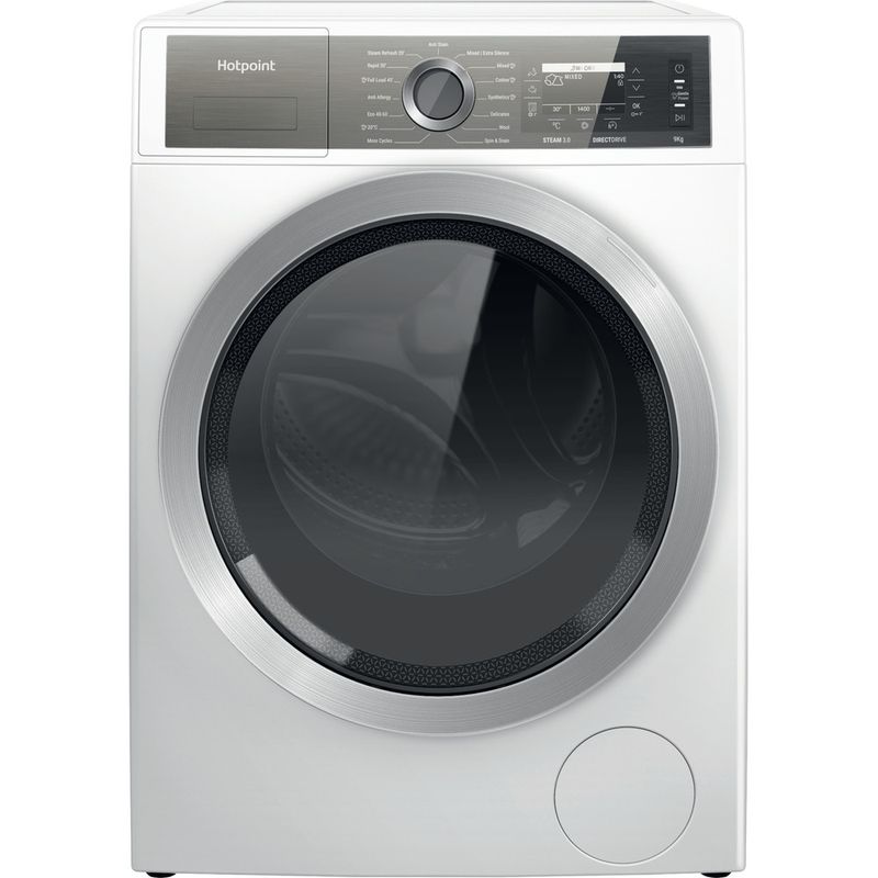 Hotpoint Washing machine Freestanding H7 99 GPOWER UK White Front loader A Frontal