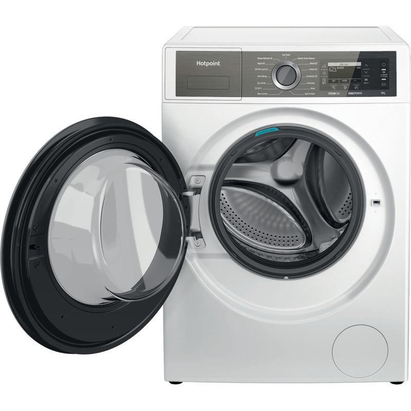 Hotpoint Washing machine Freestanding H7 99 GPOWER UK White Front loader A Frontal open