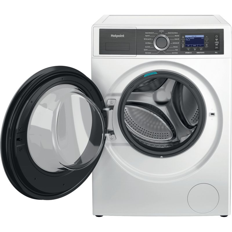 Hotpoint Washing machine Freestanding H7 89 GPOWER UK White Front loader A Frontal open