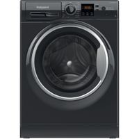 Hotpoint Anti-stain Washing Machine - Black - 7kg - 1400rpm - A Rated - NSWM 7469 BS UK