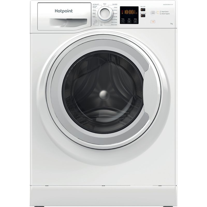 Hotpoint Washing machine Freestanding NSWM 7469 W UK White Front loader A Frontal