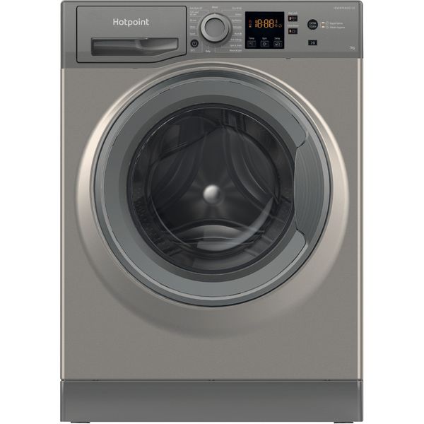Hotpoint-Washing-machine-Freestanding-NSWM-7469-GG-UK-Graphite-Front-loader-A-Frontal