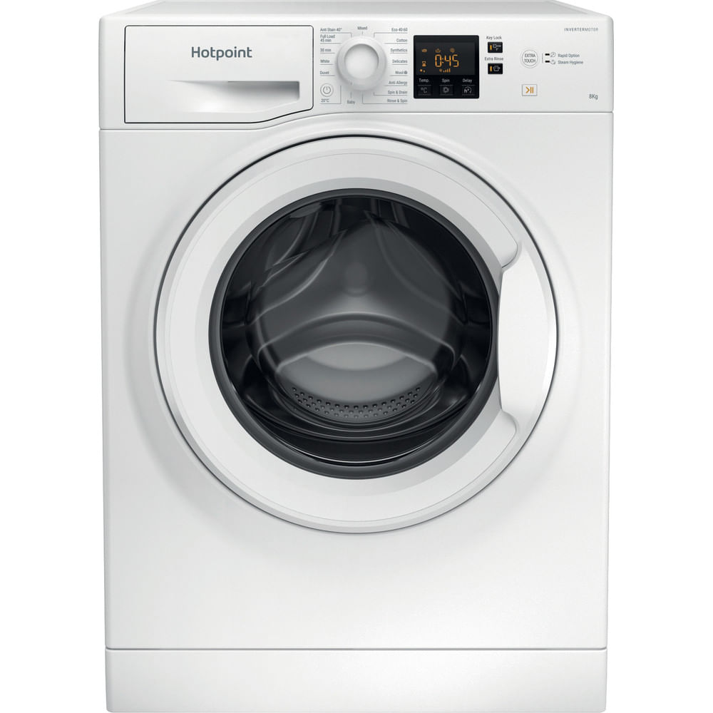 Hotpoint Anti-stain Washing Machine - Graphite - 8kg - 1400rpm - A Rated