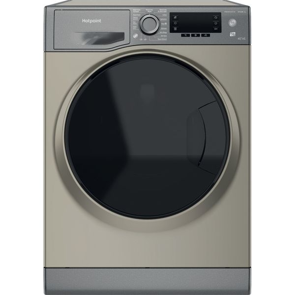Hotpoint Washer dryer Freestanding NDD 86448 GDA UK Graphite Front loader Frontal