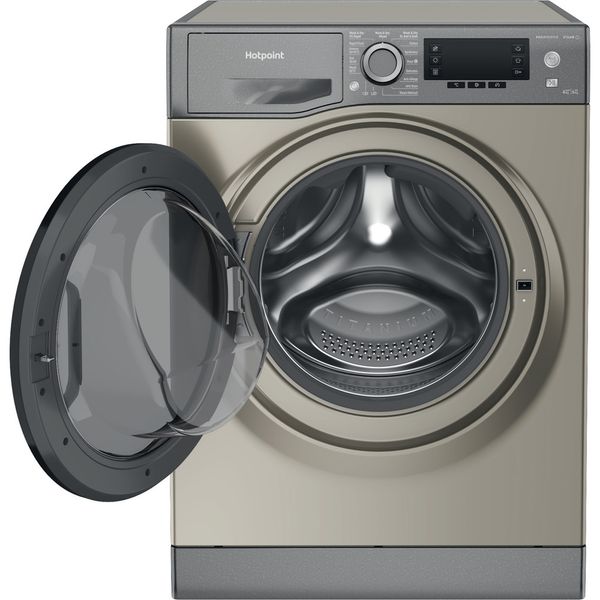 Hotpoint Washer dryer Freestanding NDD 86448 GDA UK Graphite Front loader Frontal open