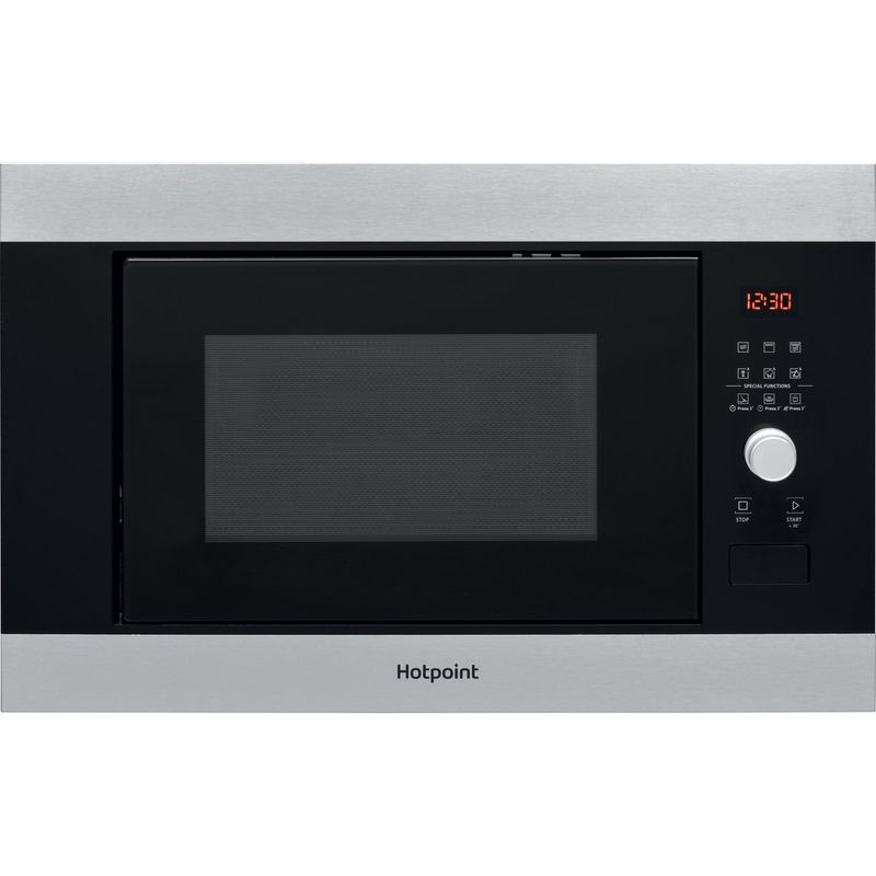 Hotpoint-Microwave-Built-in-MF25G-IX-H-Inox-Electronic-25-MW-Grill-function-900-Frontal