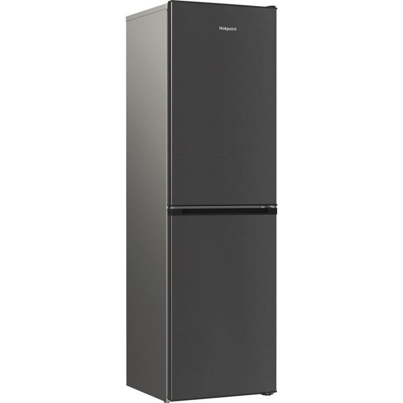 Hotpoint Fridge Freezer Freestanding HPKH 1261 XBR4UK Black 2 doors Perspective