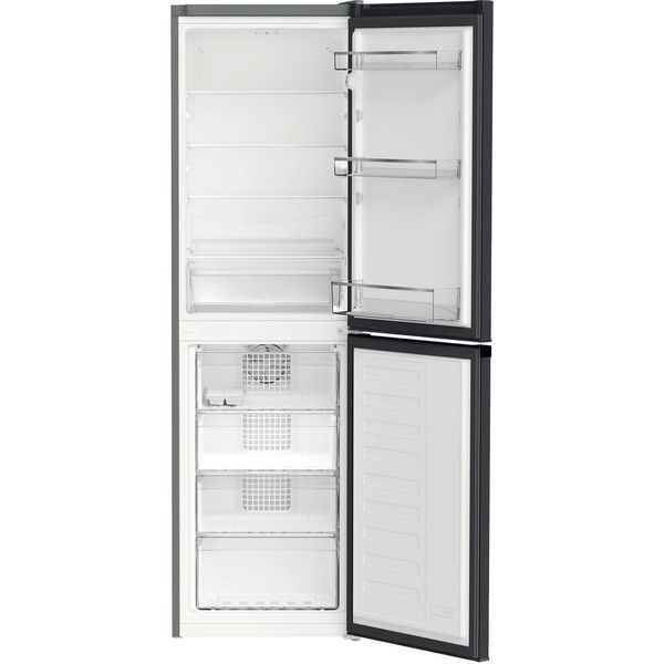 Hotpoint Fridge Freezer Freestanding HPKH 1261 XBR4UK ARC 764 Manhattan Gray 2 doors Frontal open