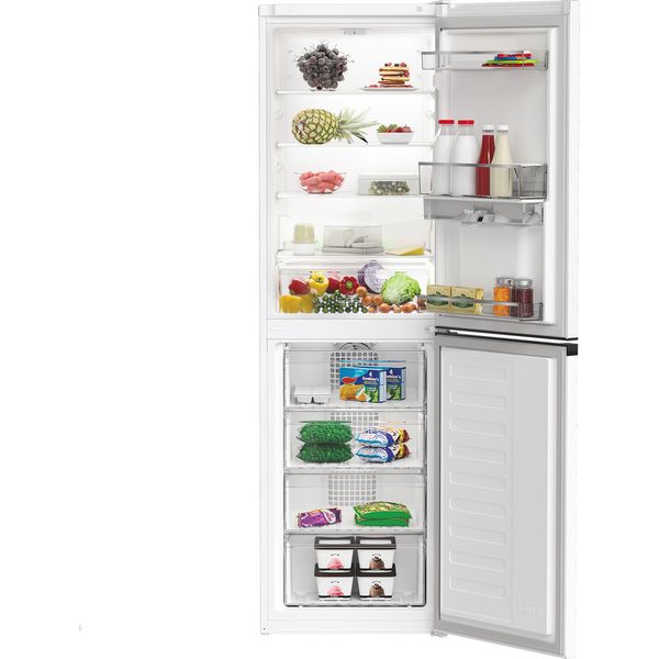 Hotpoint Fridge Freezer Freestanding HPKH 1261W W4UK White - ARC P1 2 doors Lifestyle frontal open