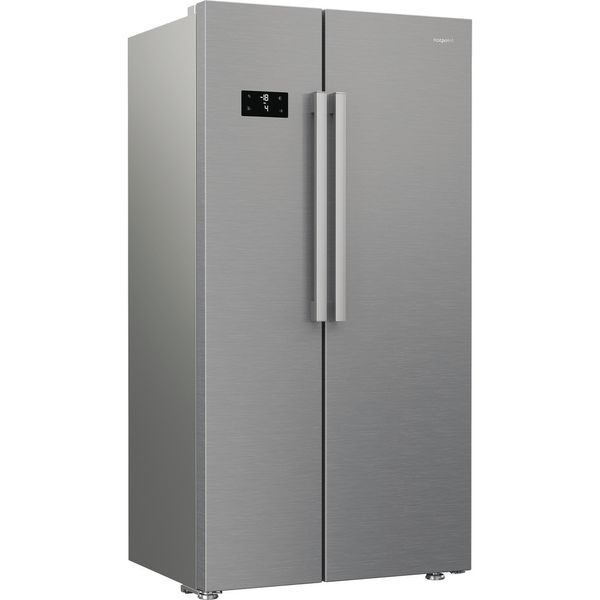 Hotpoint Side-by-Side Freestanding HPG2 6592 XP4UK ARC 764 Manhattan Gray Perspective