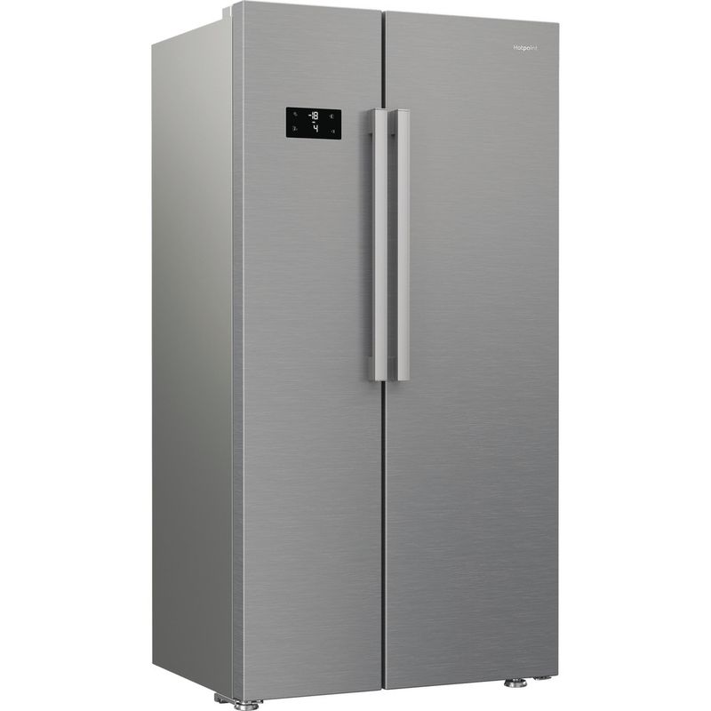 Hotpoint Side-by-Side Freestanding HPG2 6592 XP4UK Pet Inox Perspective