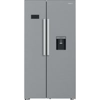 Hotpoint Dual No Frost American Fridge Freezer with FreshShield - Silver - E Rated