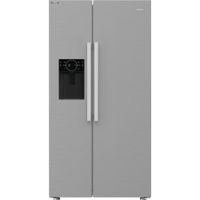 Hotpoint Dual No Frost American Fridge Freezer with Water and Ice Dispenser - Silver - E Rated