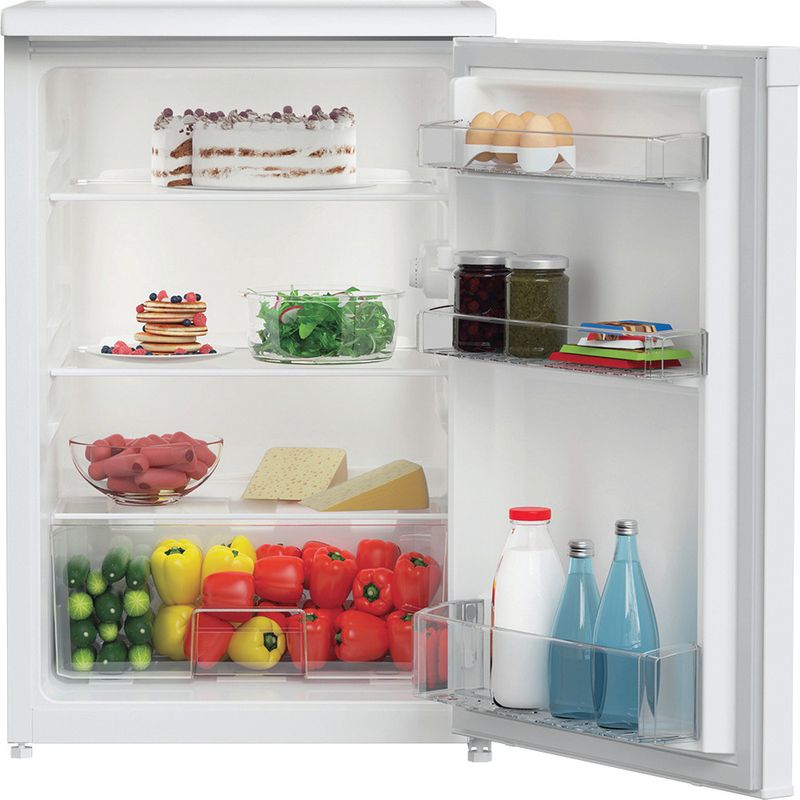 Hotpoint-Refrigerator-Freestanding-H55R1-112W-UK-White-Frontal-open